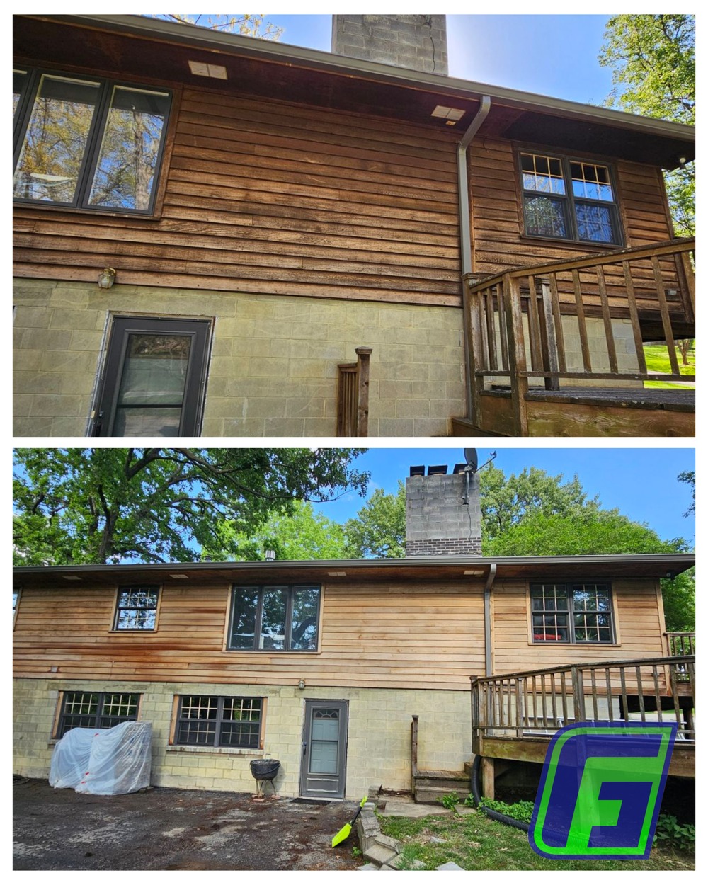 🌲 Cedar Siding Restoration in St. Joseph, MO – Bringing Natural Beauty Back!